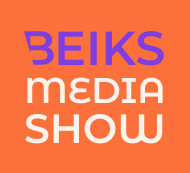 beiks media show logo flamingo